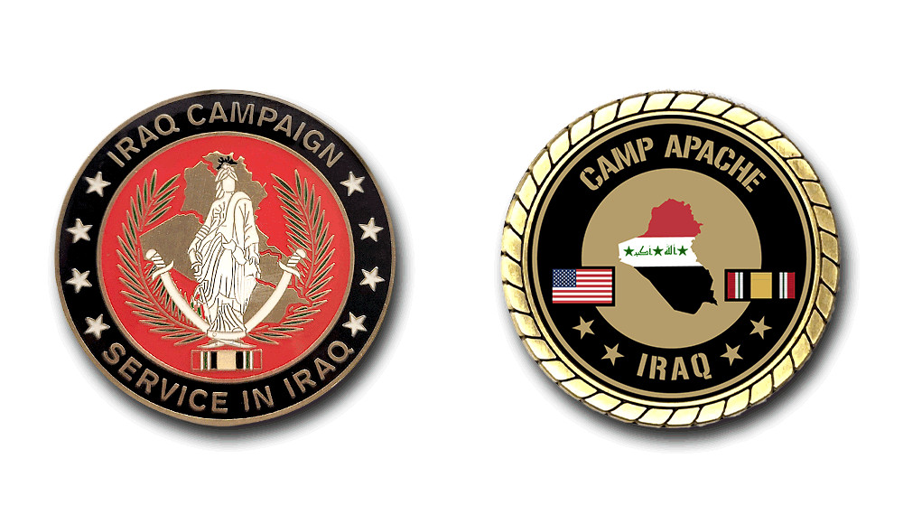 Camp Apache Iraq Service Challenge Coin