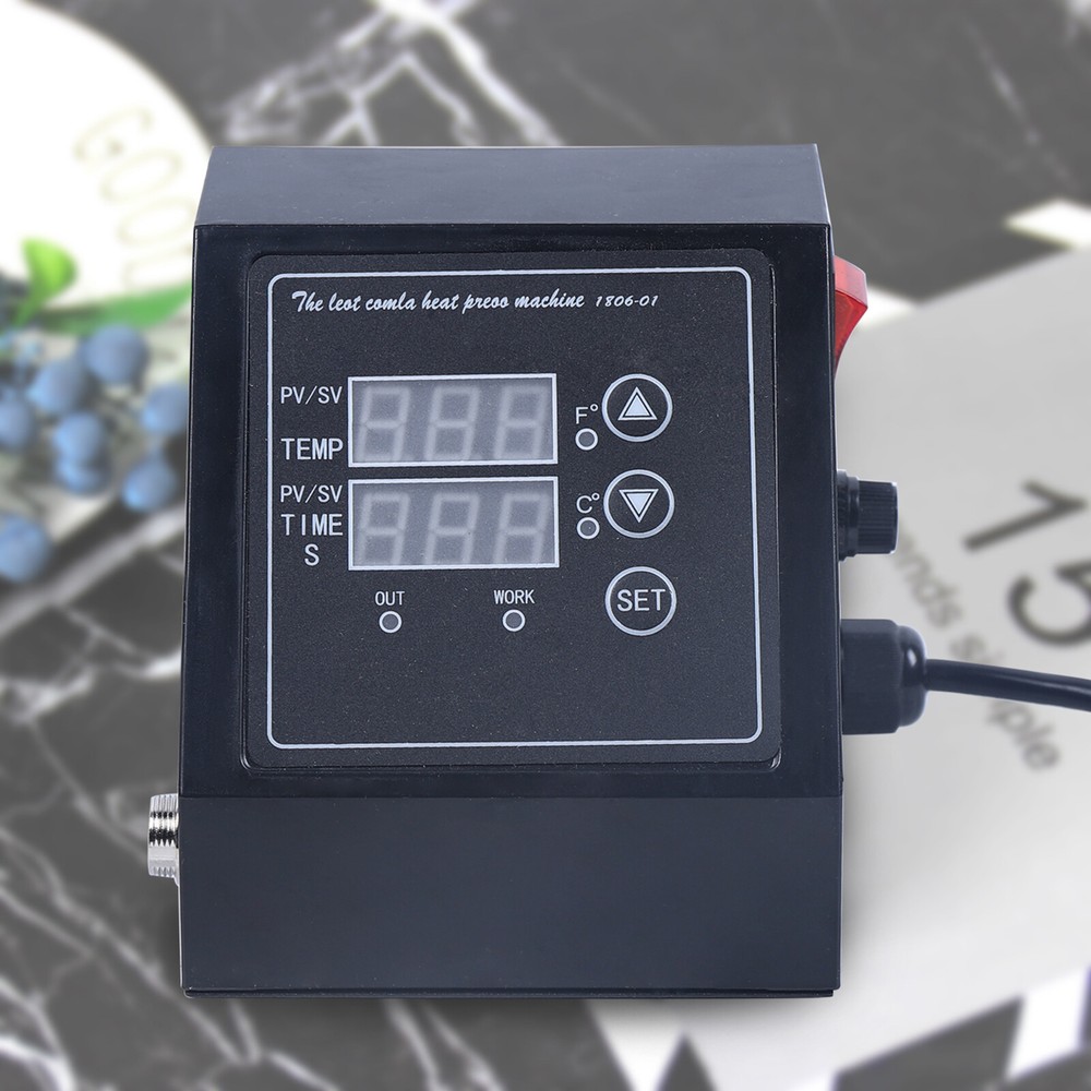 Heat Press Machine Dual Display Control Box with Adjustable Temperature