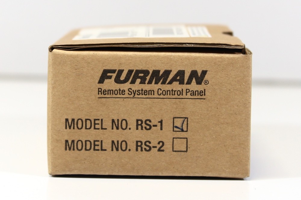 Furman RS-1 Maintained Contact Remote Control Panel New