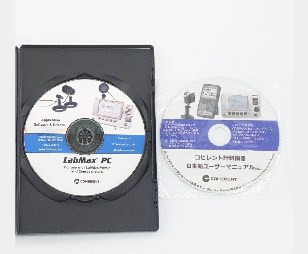 Coherent Labmax TO Laser Power Meter Software Power Sensor PM3 CarryBag Tested