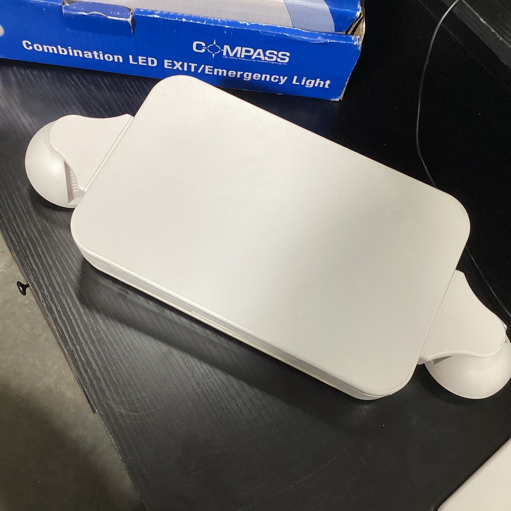 COMPASS CCR COMBINATION LED EXIT/EMERGENCY LIGHT RED