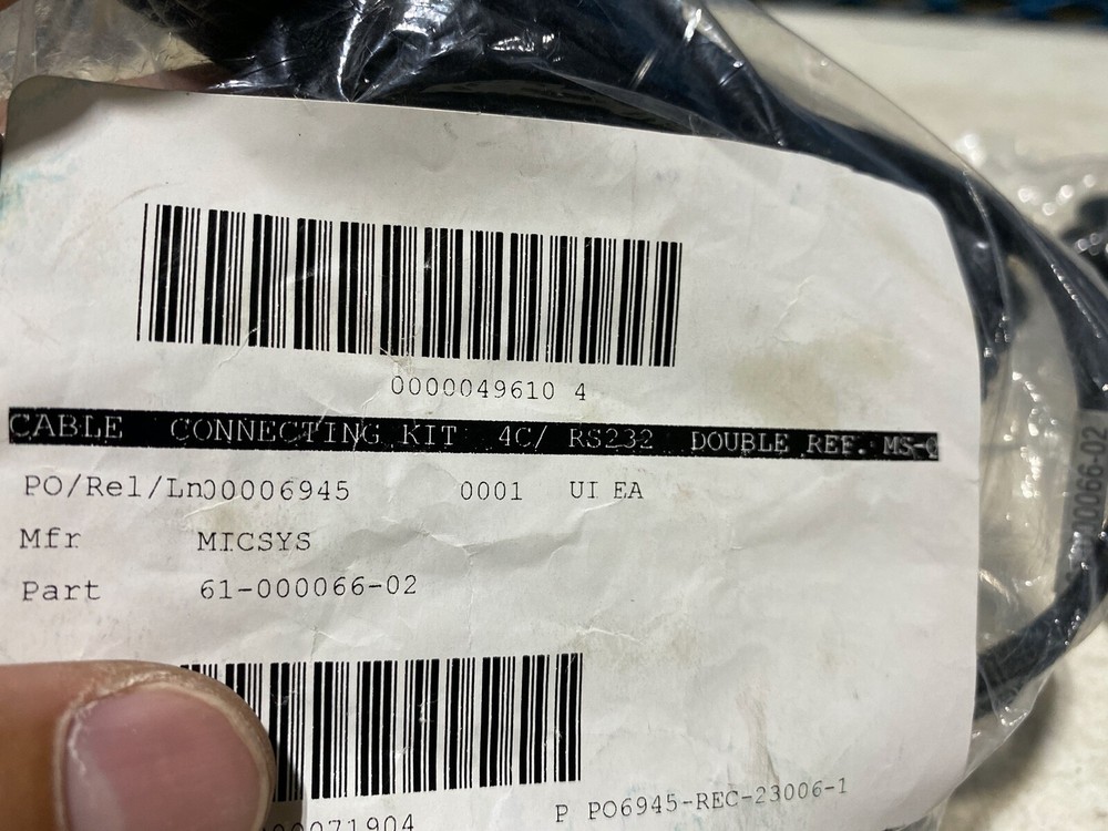 One Microscan 61-000066-02 Cable RS232 MS-Q Coiled, 5 Meter, NOS