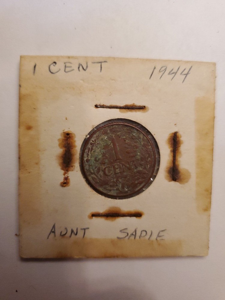 1944 Netherlands Munt Van Curacao 1 Cent