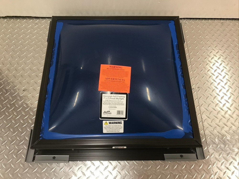 Gordon Skylight 22-1/4" x 22-1/4" Fixed Bronze Fixed Self Flashing Skylight