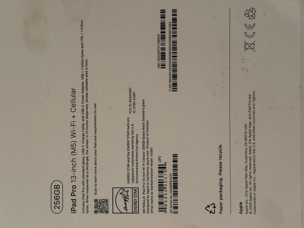 iPad Pro 13inch M5