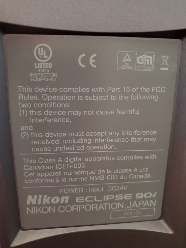 Nikon Eclipse 90i Fluorescence Microscope with Digital Imaging Head