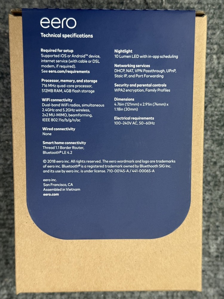 Eero Beacon Mesh WiFi Range Extender (Single add-on unit)