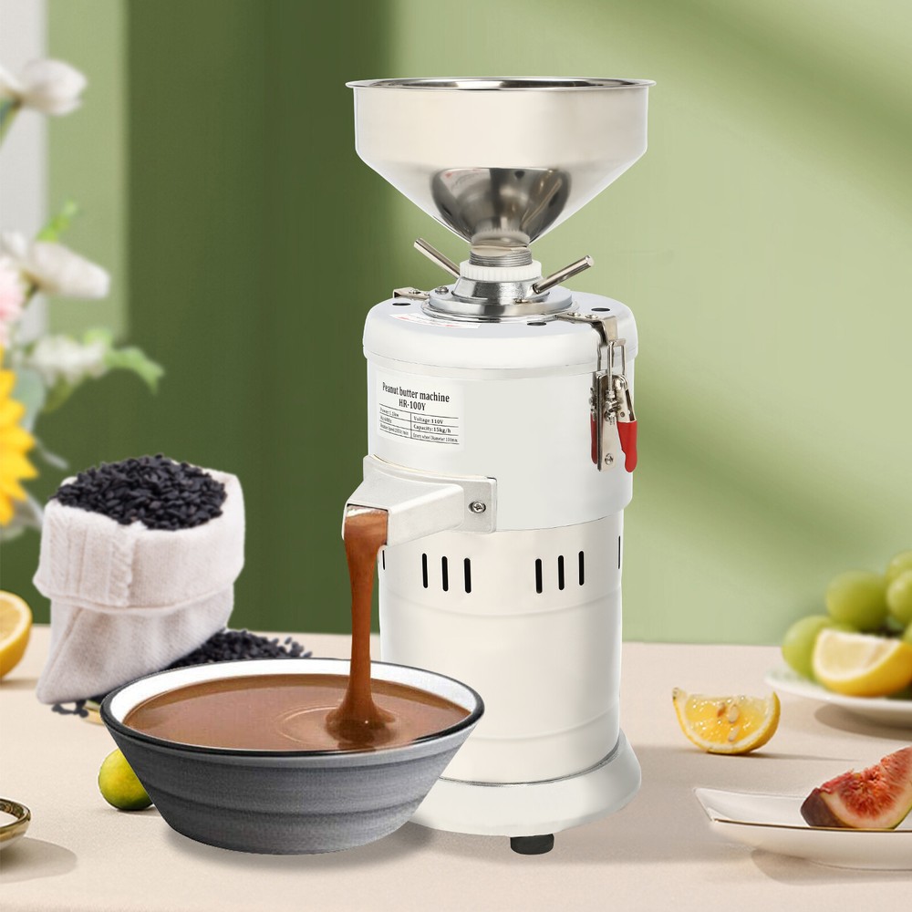 Grain Grinder Sesame Sauce Peanut Nut Butter Electric Grain Maker Machine 1100W