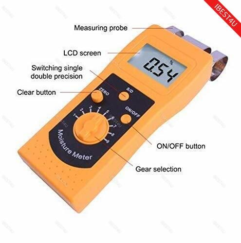 Textile Moisture Meter Tester for Cotton Clothes Yarn Wool Material Analyzer