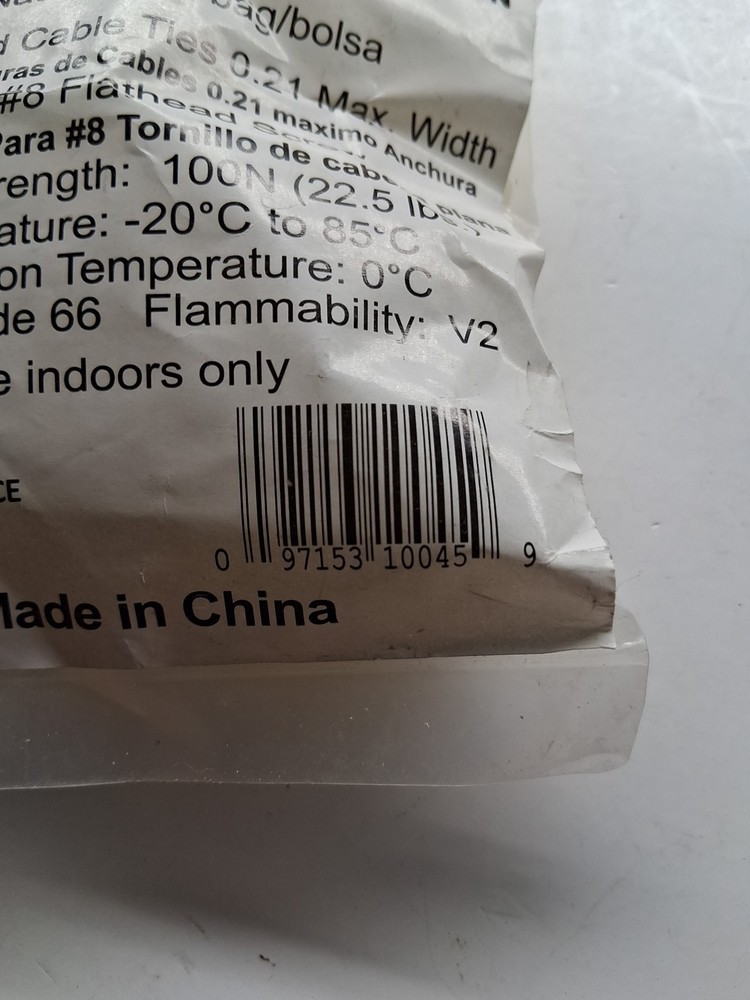 AD - 10045-2 - Cable Tie, Cradle Mounts Medium 8, Natural - 100EA