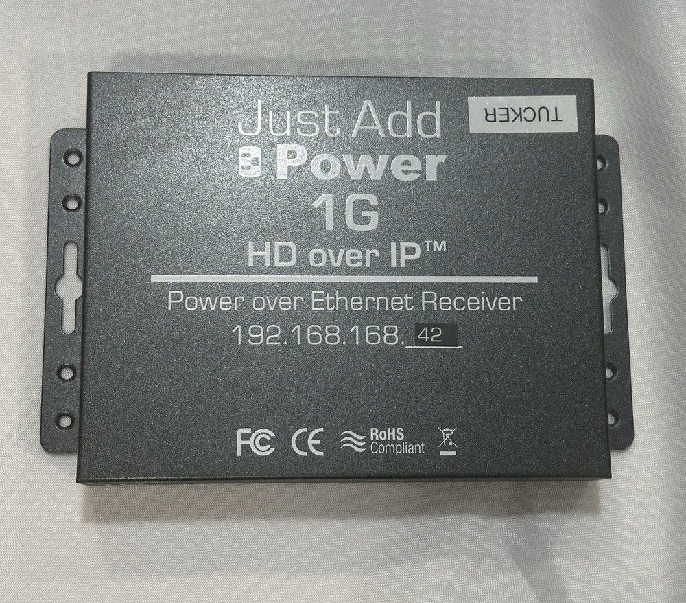 Just Add Power 1G Receiver Fully Functional - No Power Adapter