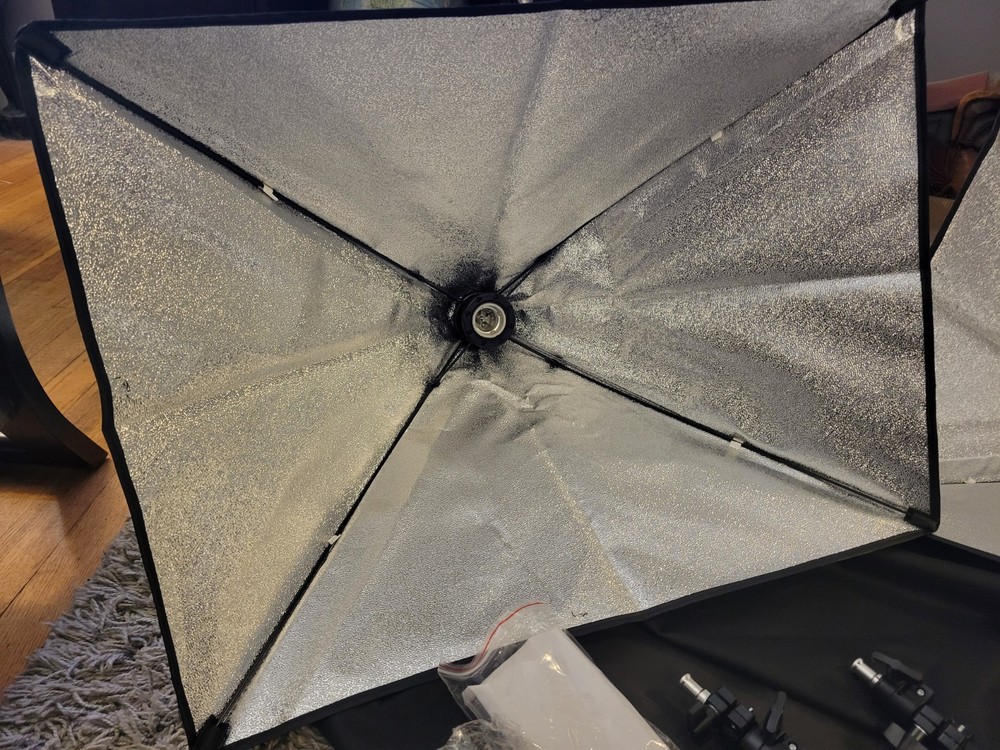 Photography Lighting Kit: 3 Flash Stands + 2 Light Boxes