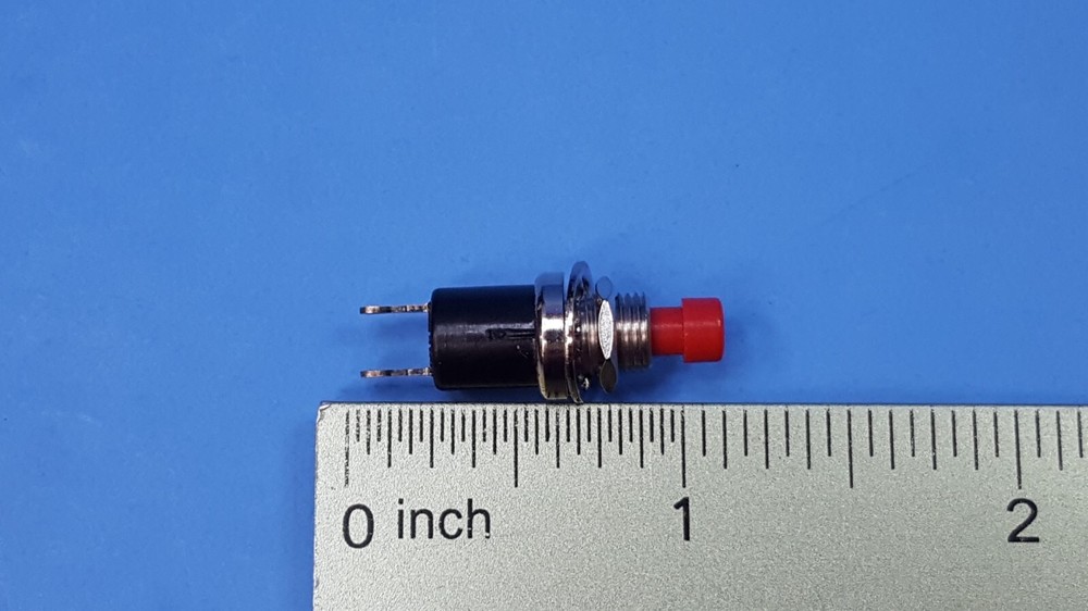 (1 pc) Miniature Pushbutton Switch, MSPS103C, Alco Switch, 125VAC, 0.50A,