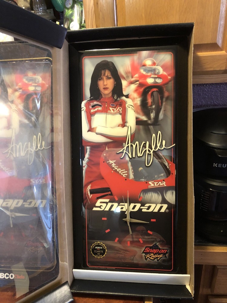 Snap-on Tools Motorcycle Winston Racing Angelle Sampey Jebco Clock LT Edition