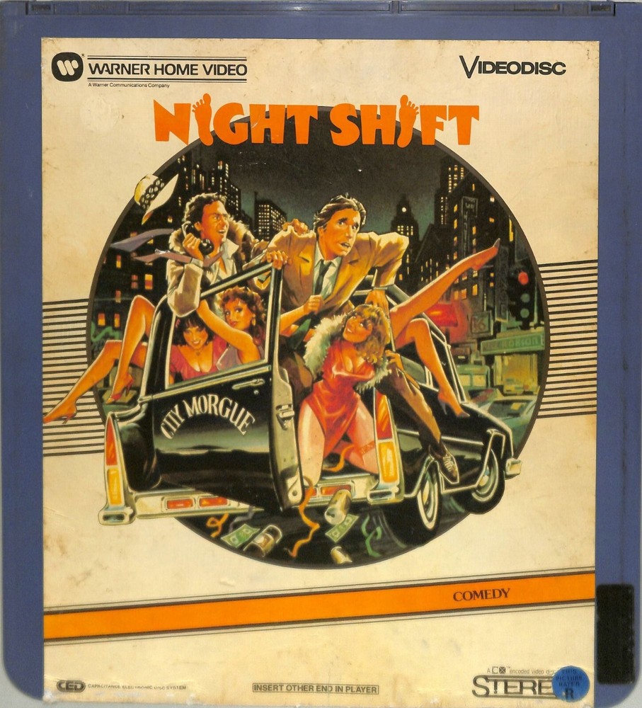 Night Shift (1982) Vintage CED Videodisc