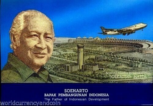 Indonesia 50000 RUPIAH P-134 1993 Commemorative POLYMER UNC Airplane NOTE FOLDER