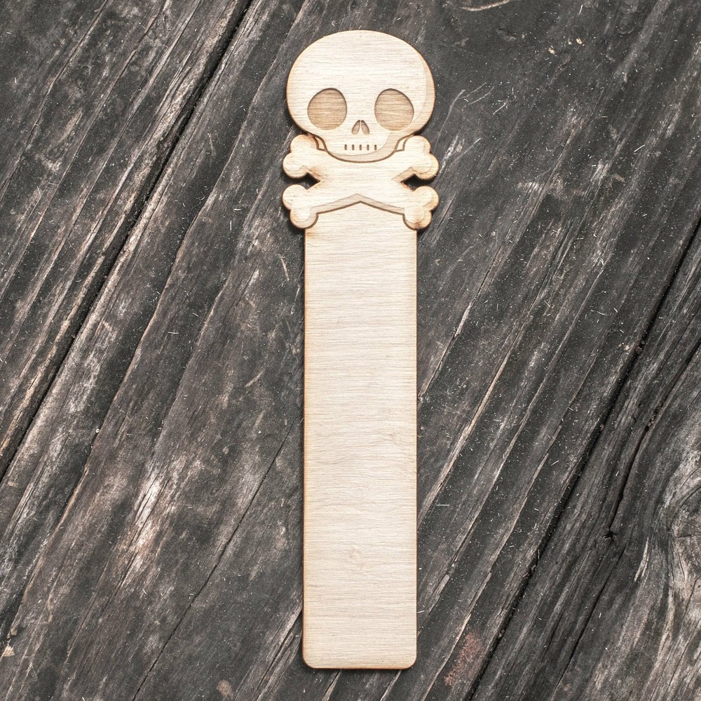 Bookmark - Cute Skull and Crossbones