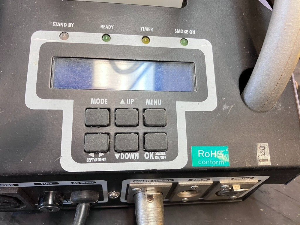 Fog Machine, Broken, As Is, Unknown Brand, DMX and Remote Control