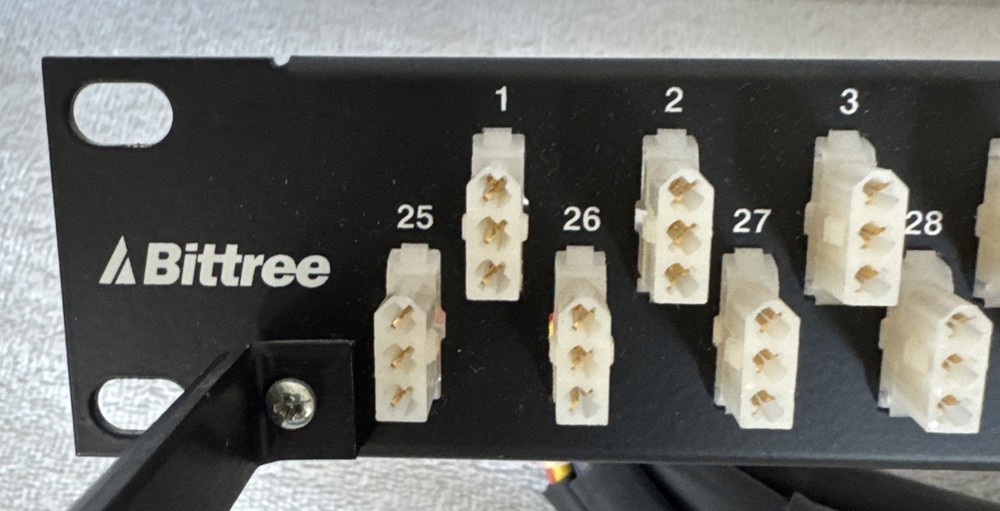 Bittree Patchbay Panel 48 Point #BO-E3FD25M4MIO Audio Visual Pro Grade