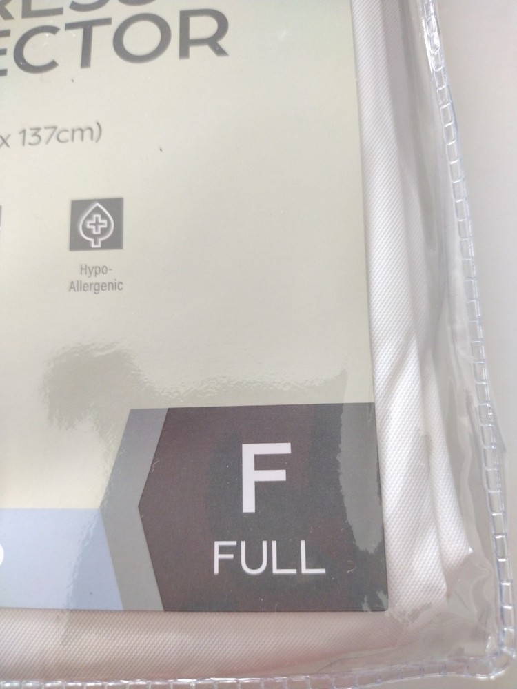 Mattress Protector Waterproof Full Size Vinyl Zippered