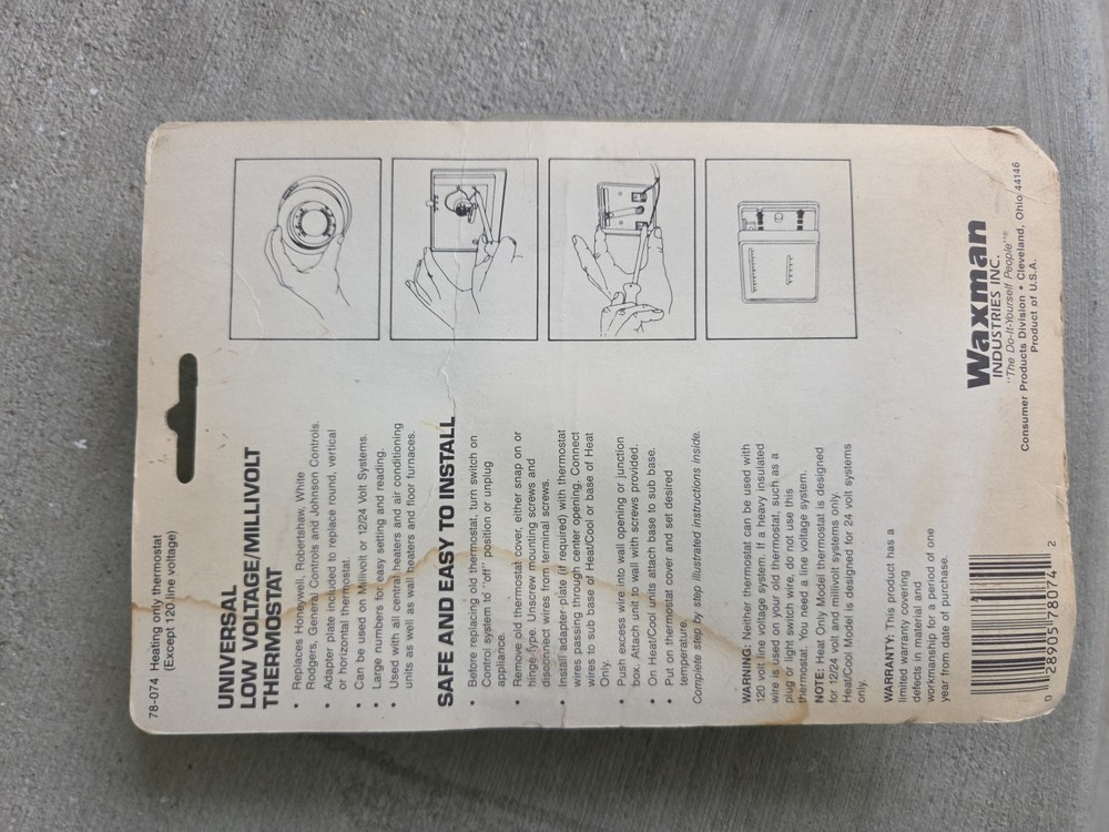 Jade Controls Thermostat 78-074