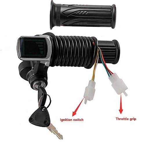 Motor Brushed Speed Controller Kit, Throttle Grip with Lock Throttle Twist
