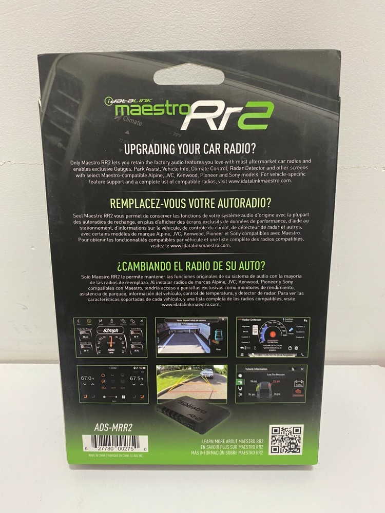 Maestro iDatalink ADSMRR2 ADS-MRR2 Radio replacement interface module Brand NEW
