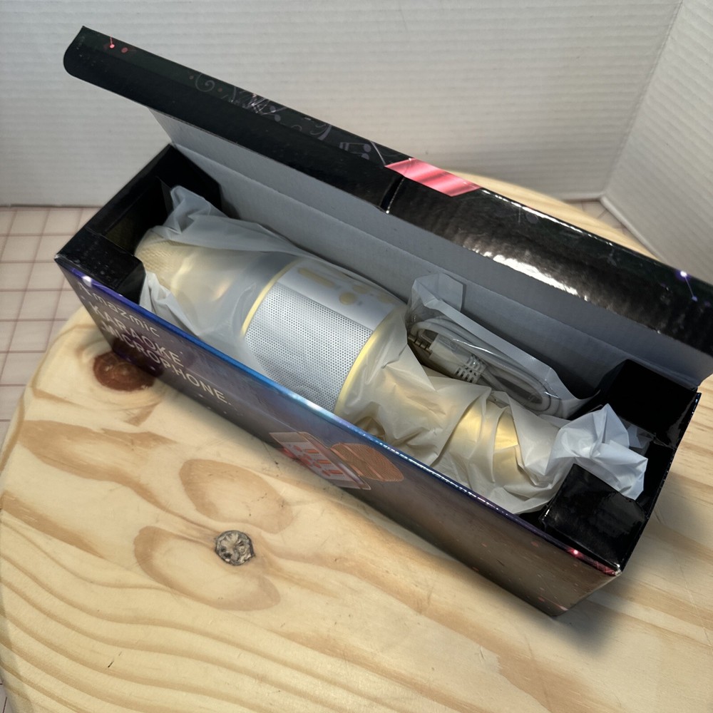 Multi-Functional Microphone By Amazmic, Karaoke, Records Bluetooth/SDCard Modes