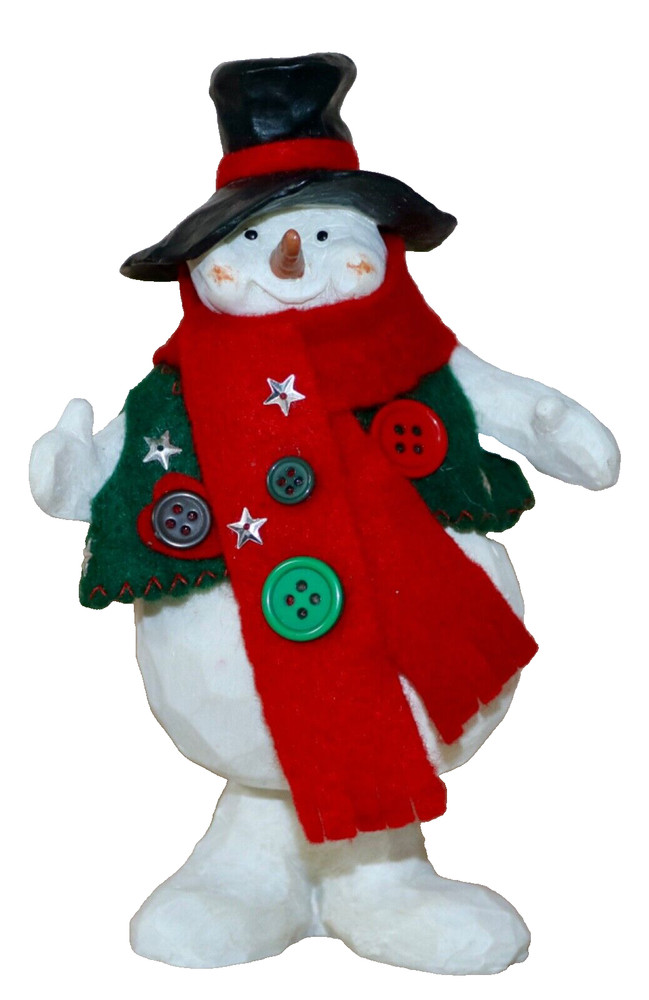 Snowman Body Bobble On Spring ~ 7” Tall 1998 Whimsical