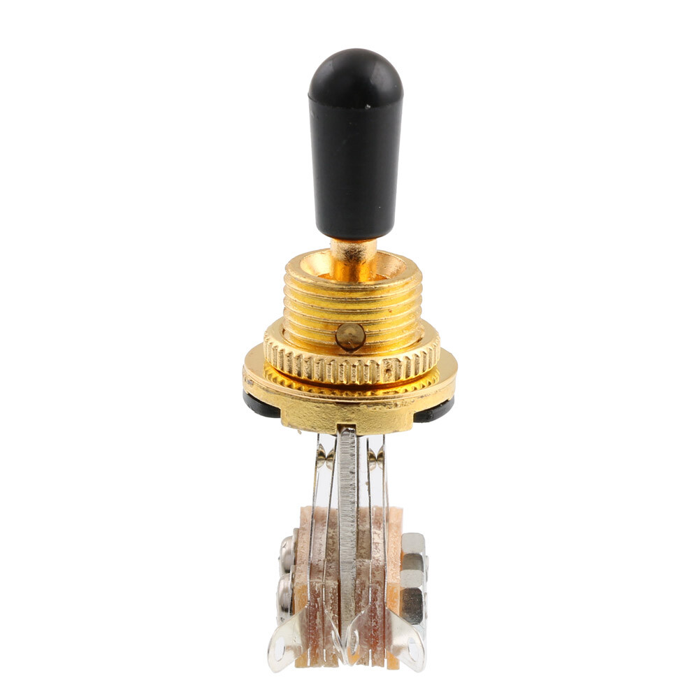 5PCS Gold Deluxe 3-Way Guitar Pickup Selector Switch Guitar Toggle Switch