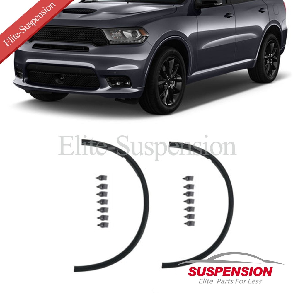 2PCS Front Fender Flare Trim For 2011-2018 Dodge Durango