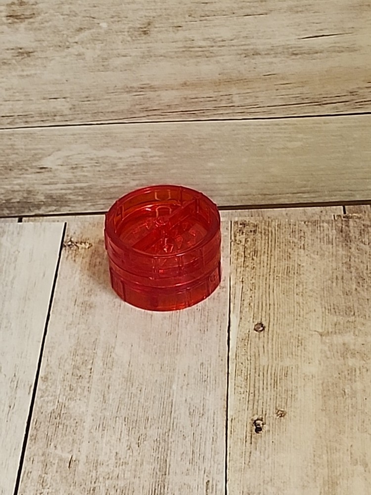 Translucent Red Plastic Grinder Containers / Small Storage Jar