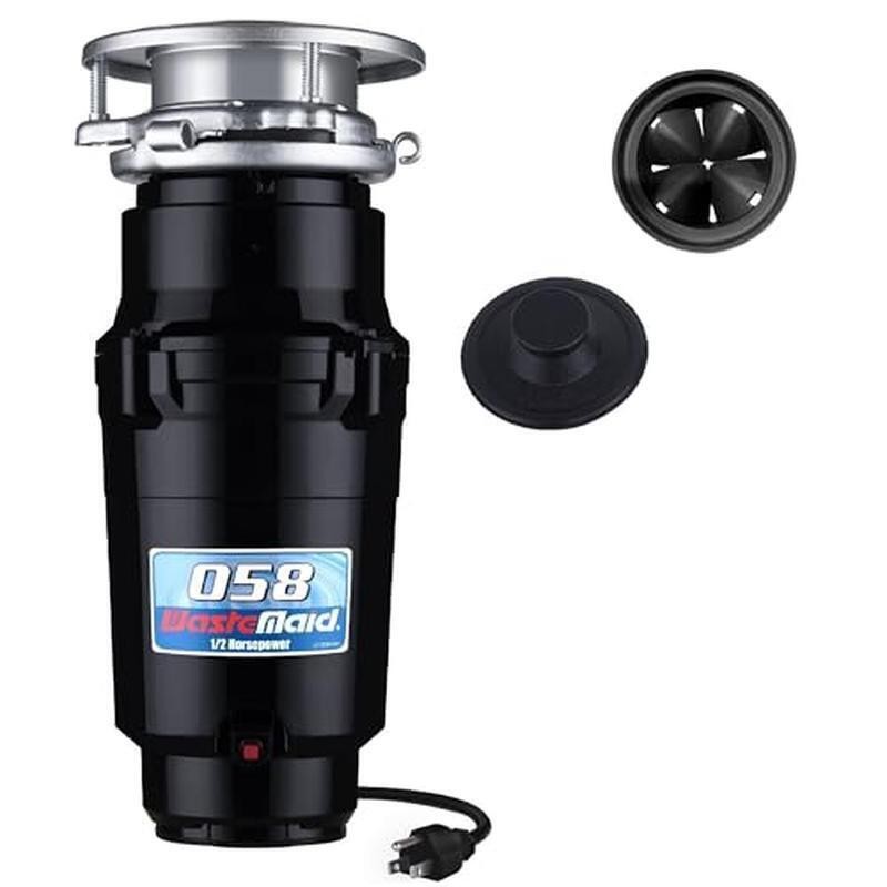 1/2 HP Garbage Disposal Anti-Jam Stainless Steel Continuous Feed Grinding System