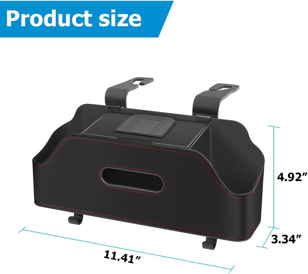 zipelo Car Headrest Backseat Organizer with Cup Holder, Multi-Functional Vehicle