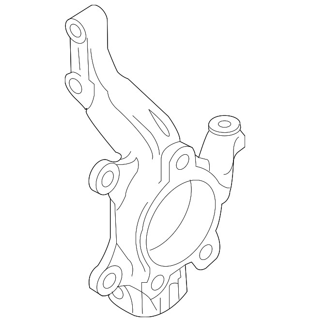 Genuine GM Passenger Side Steering Knuckle 19316539