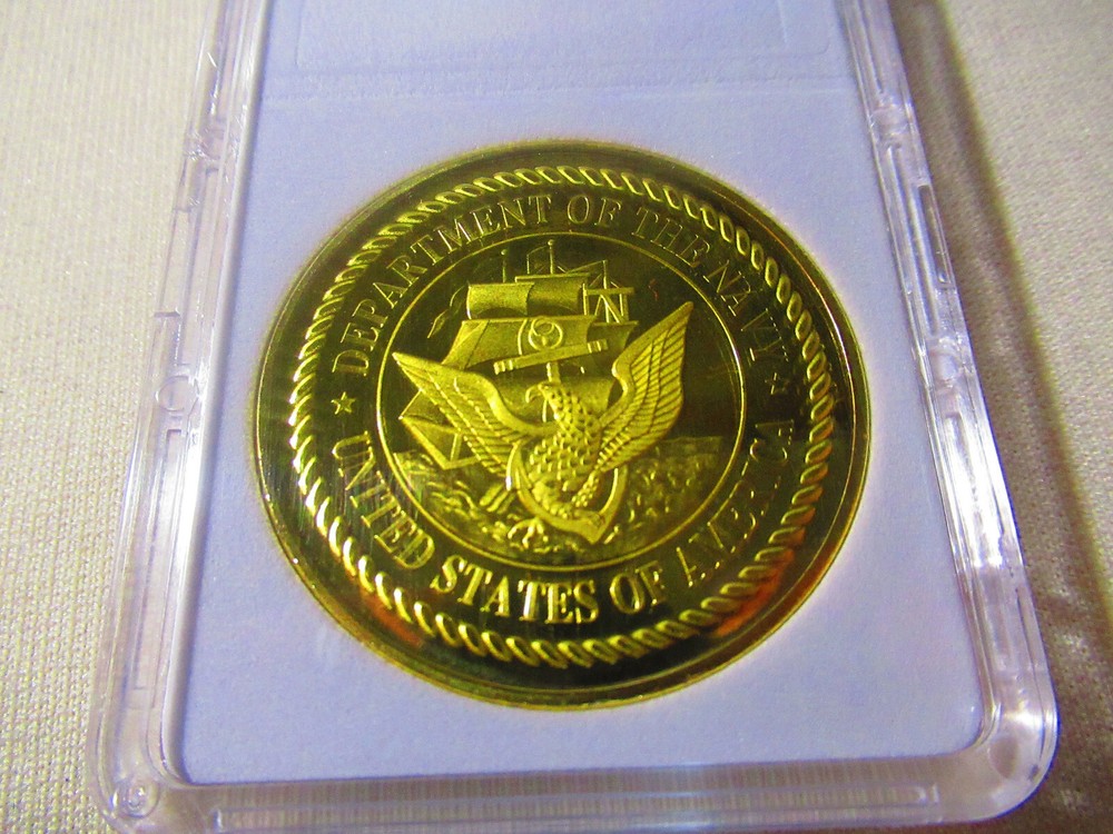 US NAVY - USS KANSAS / BB-21 Challenge Coin