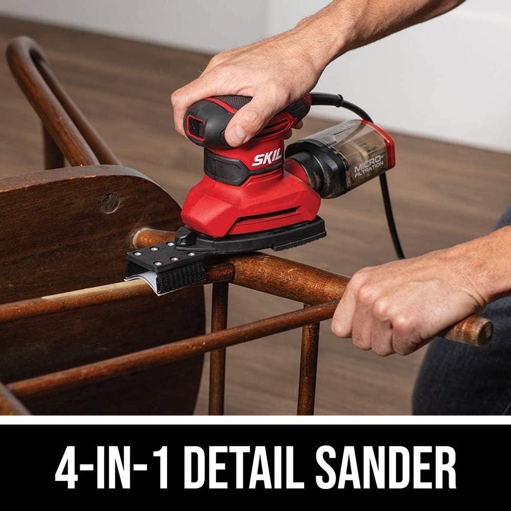 Multi-Function Detail Sander with Dust Box & Attachments