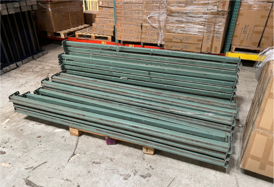 warehouse pallet racking beams 7'10'' beam green