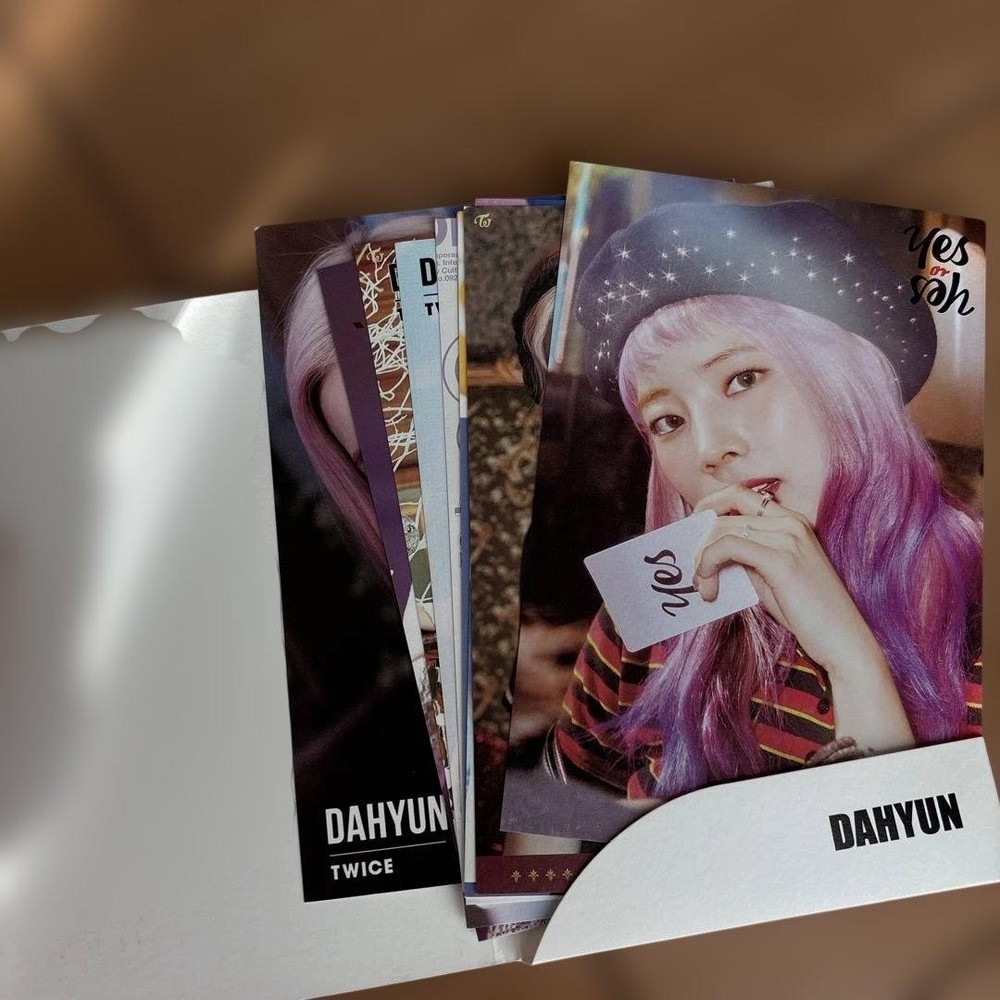 TWICE Dahyun Post Card 12 piece set & 3 Sticker set