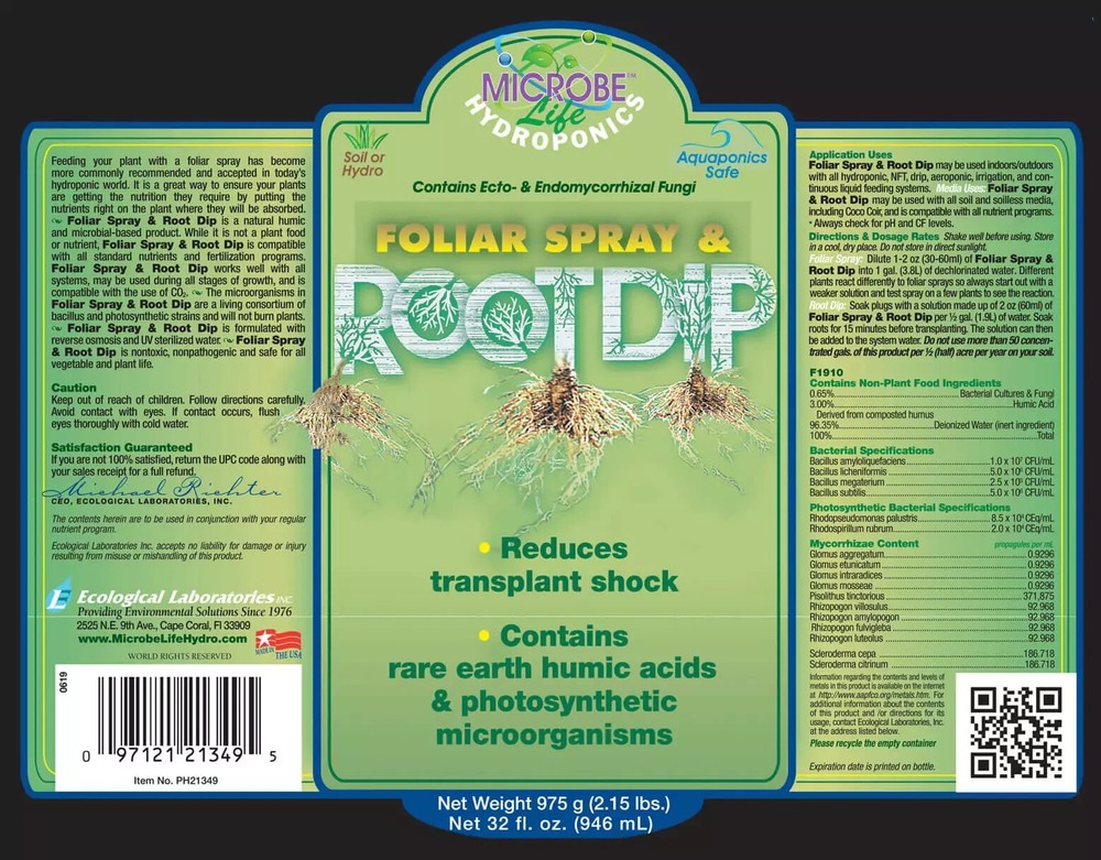 Microbe Life Hydroponics Foliar Spray & Root Dip 1 Gallon Increases Chlorophyll