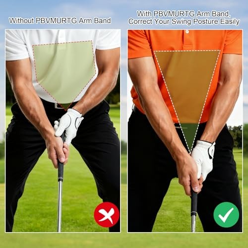 Golf Swing Training Aid with Instructions for use，Swing Correcting Arm Band