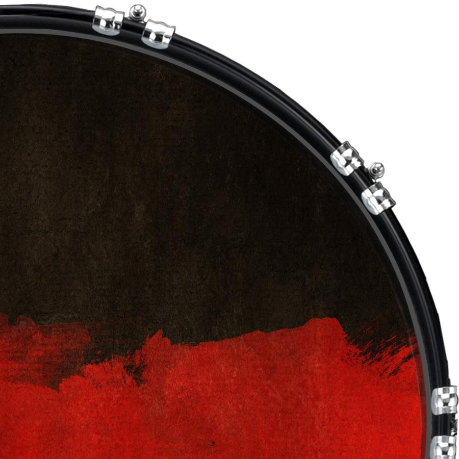 20" Custom Bass Kick Drum Front Head Graphical Flag Germany 3