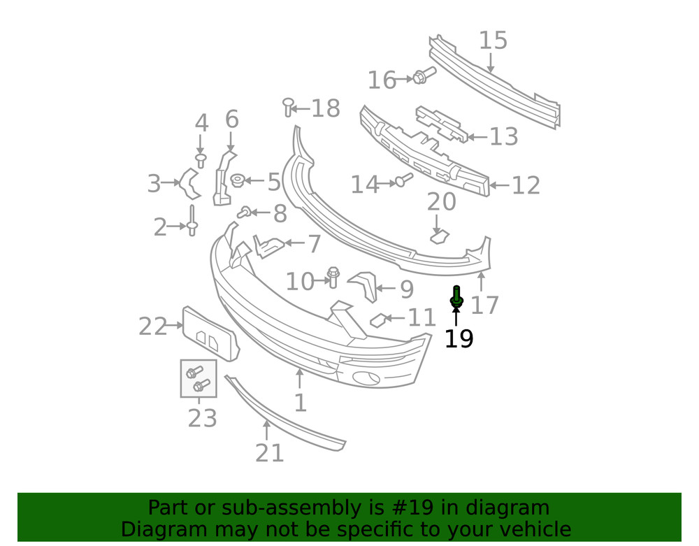 Genuine Ford Valance Panel Bolt W713519-S900