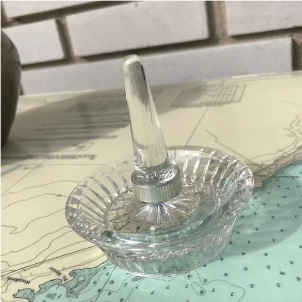 Vintage Crystal / Glass Starburst Ring Holder