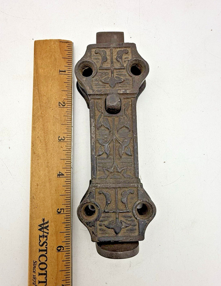 Victorian Working Cast Iron Dead Bolt Spring Loaded