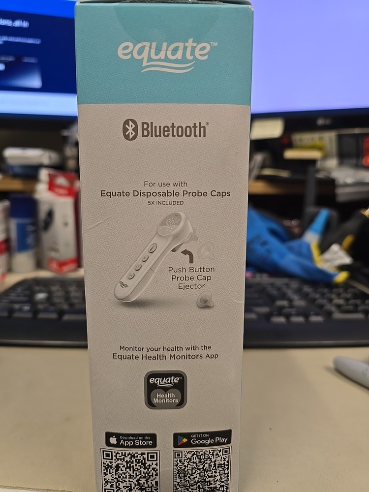 Equate Bluetooth Dual-Function Infrared Thermometer, Forehead and Ear Mode