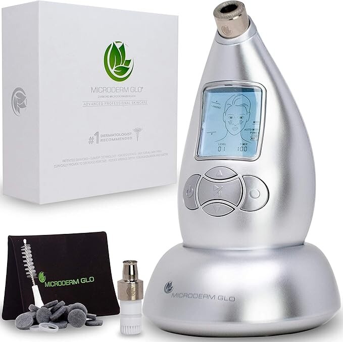 Microderm GLO Diamond Microdermabrasion Machine and Suction Tool