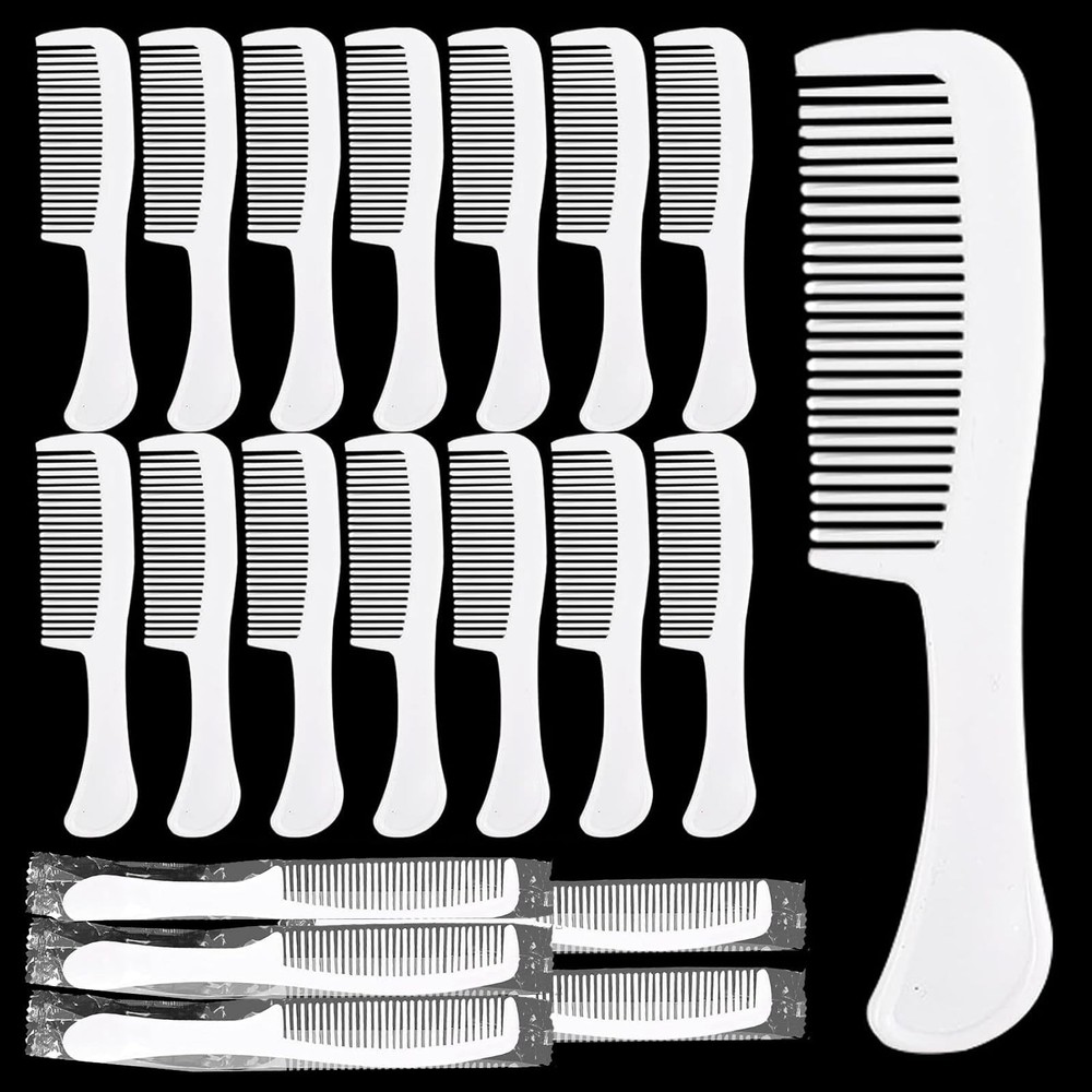 100 Pack Individually Wrapped Combs Disposable Combs, Unbreakable Comb in Bul...