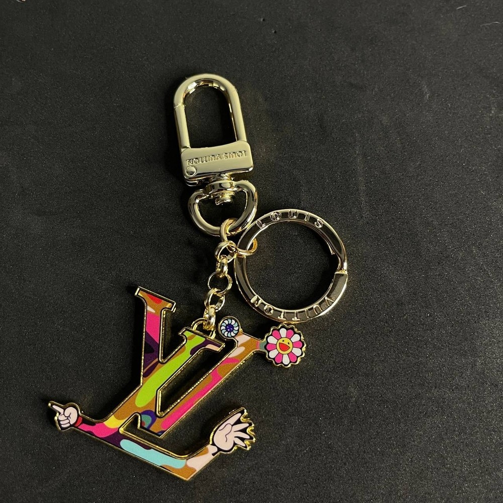 Louis Vuitton Gold LV Key Chain