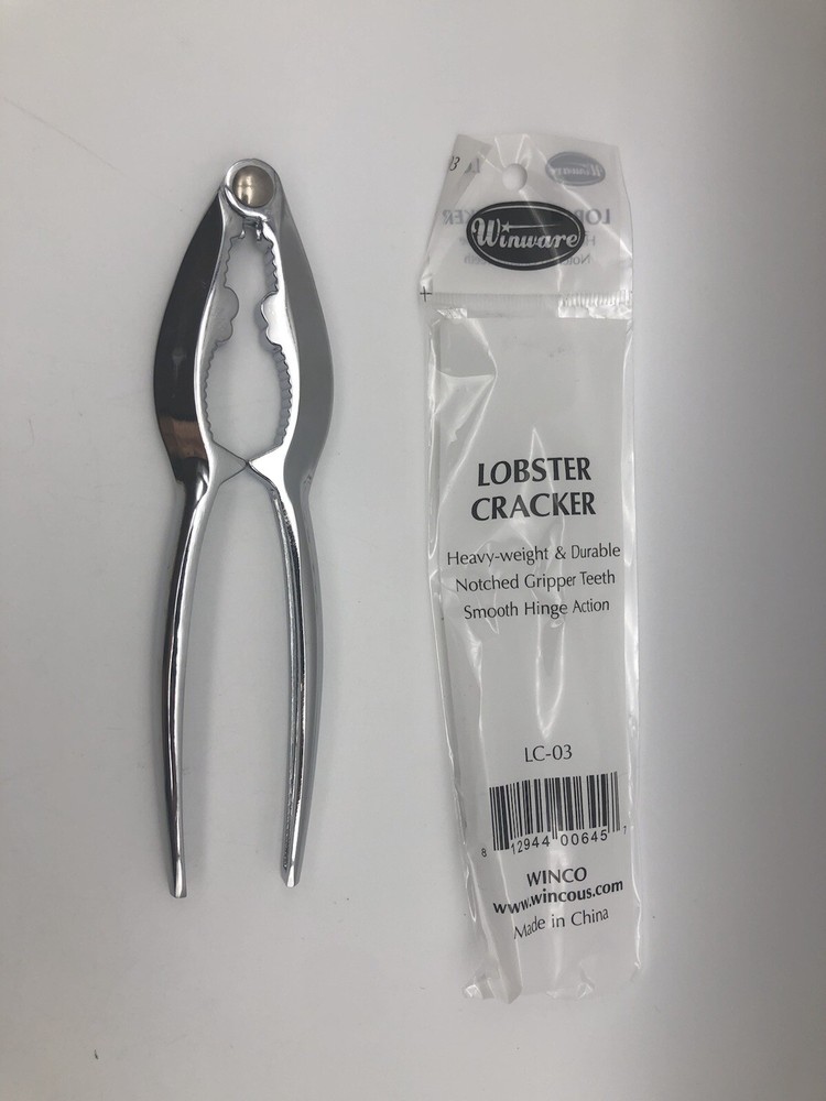 Winco Winware LC-03 Durable Notched Gripper Teeth Lobster and Nut Cracker New